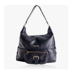 Michael Kors mk grey pebble leather Fulton hobo tote bag/purse/pocketbook
